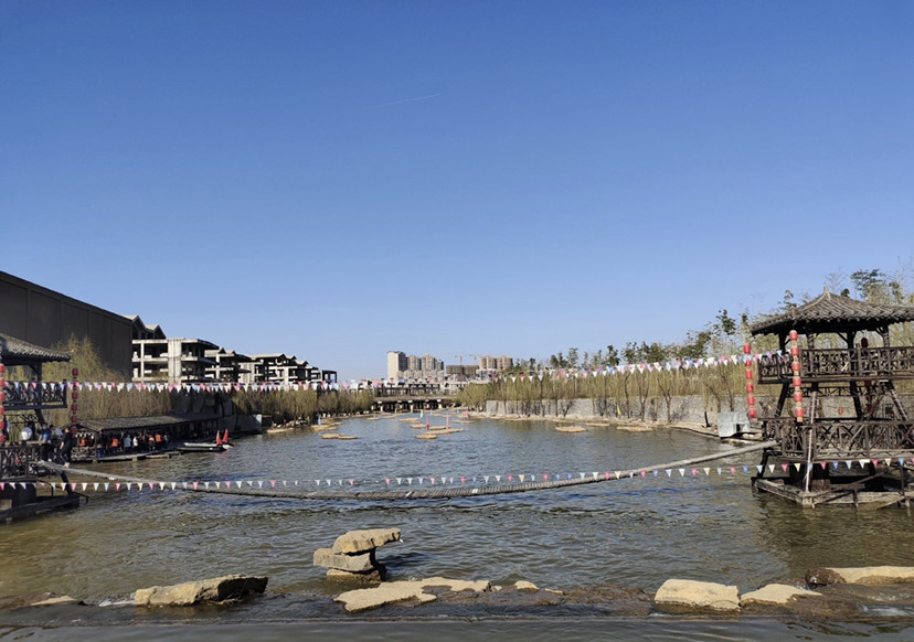 中国第一水街——周至沙河湿地公园,为国家aaaa级旅游景区