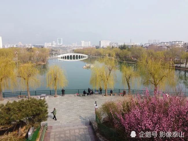 山东泰安南湖公园,人与自然惬意相处的地方