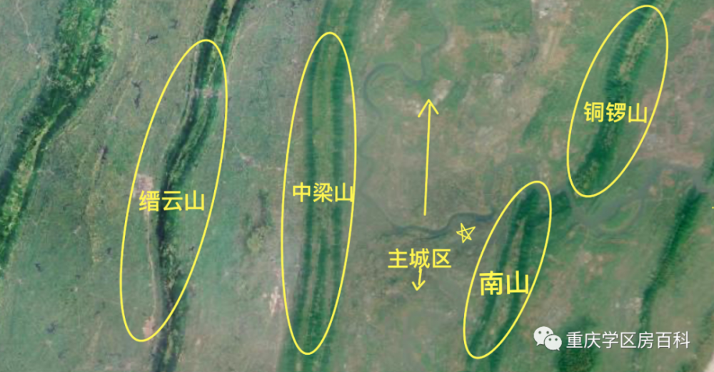 纵观重庆地理图,重庆的山脉大多发源于华蓥山.