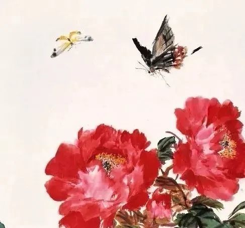 国画中的花蝴蝶,美成了百花仙子!