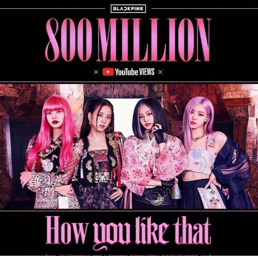 blackpink是第一个实现k-pop舞蹈视频6亿点击量的组合,真是一个好消息