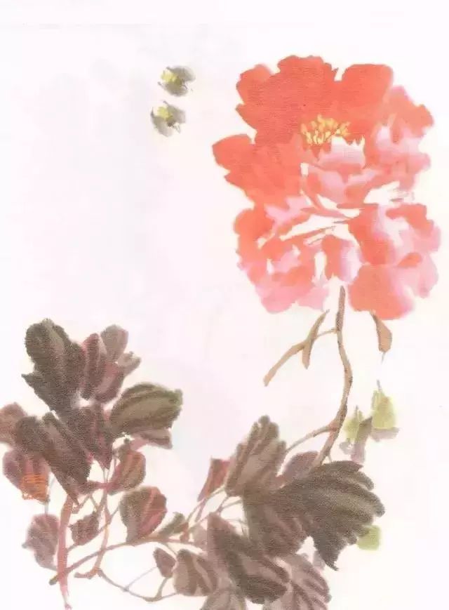 太原富力书画培训-如何画好牡丹花叶子,枝干?