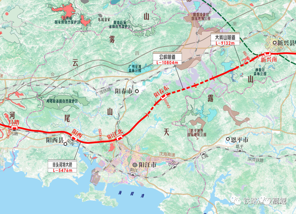 广湛高铁全线最长隧道进入主体施工