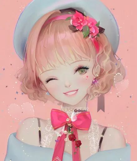 微信头像|清新的少女插画～高雅迷人的唯美感