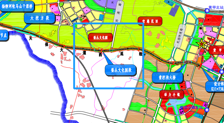 规划的一条 横穿黄水,黄甲,金桥 三地的 双双在黄水镇桂花村 天保大道