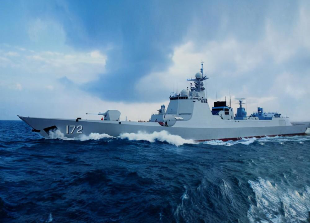 图为中国海军拉萨舰