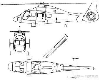 卡-60直升机三视图
