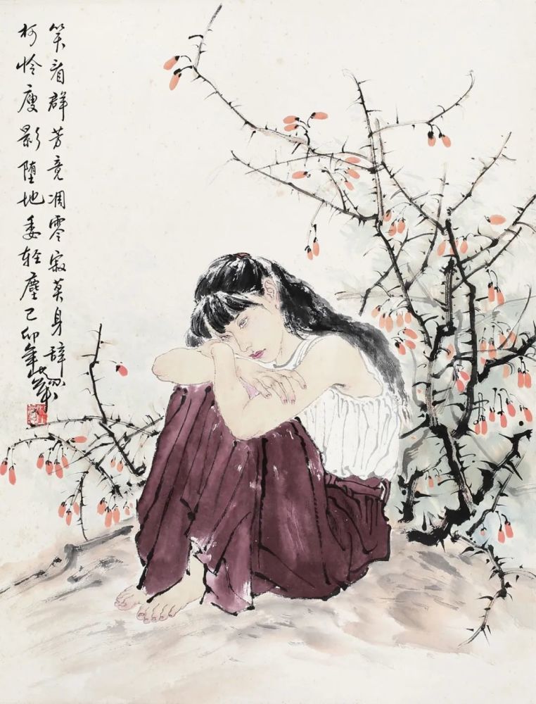 何家英人物画:人物如诗,人物似画