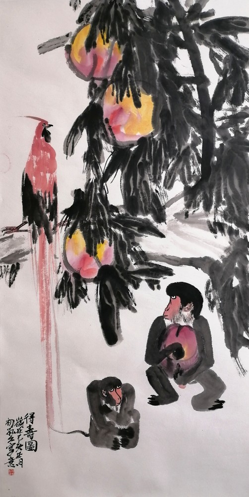 孙文(孙文科)的花鸟画:笔墨意蕴浓厚,每幅作品都包含人生故事