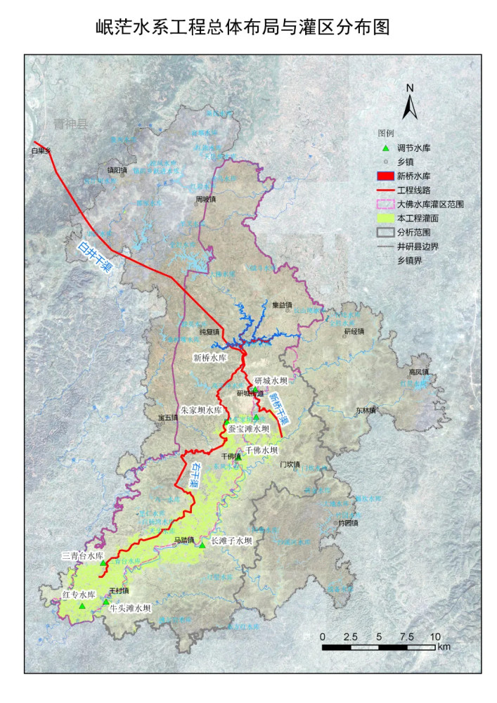 被打破 白井干渠 是岷茫水系一期工程 拟在岷江干流眉山市青神县境内