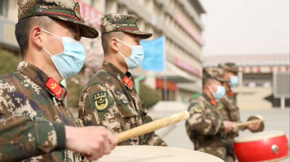 2021年度武警山东总队首批春季入伍新兵入