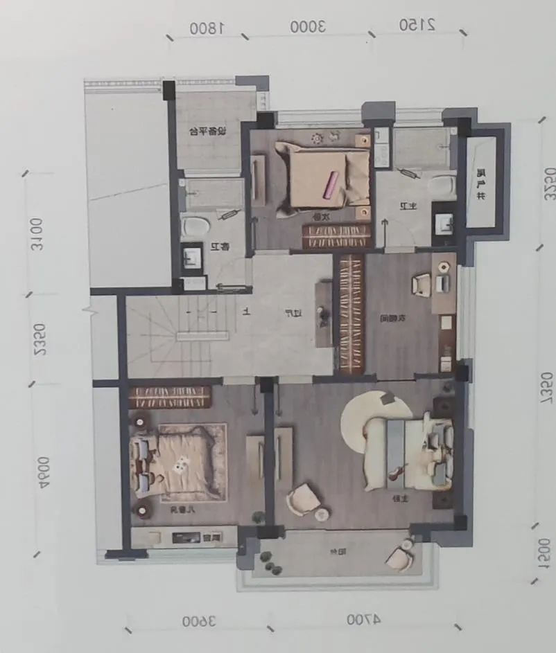 低密主城区内高端改善的210㎡叠墅,打造都市现代的世外桃源?户型剖析