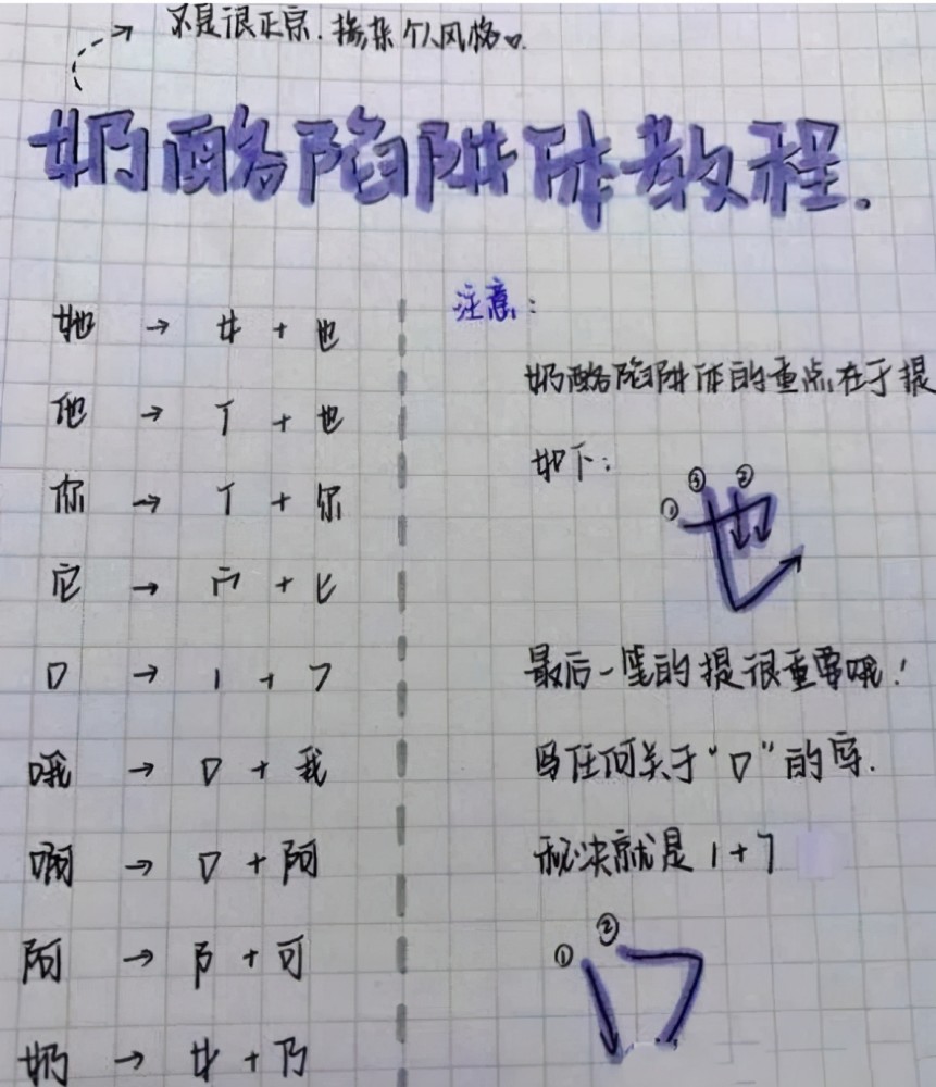 有一种"破字"叫奶酪体,在中小学盛行,老师却说考试会扣卷面分