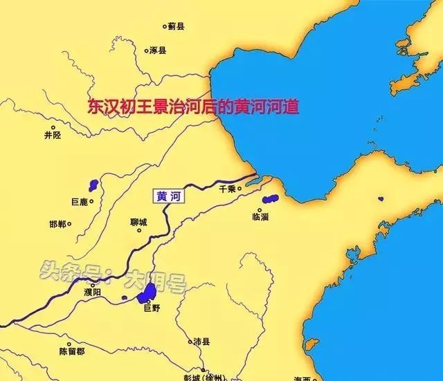 原因除了中游地区由农变牧,黄河进入一个相对安流时期,王景治河以后