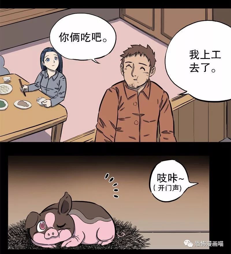 爸爸带回家的小猪仔,本来是想养一年再杀了吃的,可是猪仔很可爱,渐渐