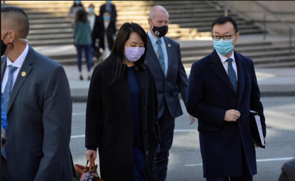 华为首席财务官的律师表示加拿大警方将联邦调查局的要求置于孟晚舟的