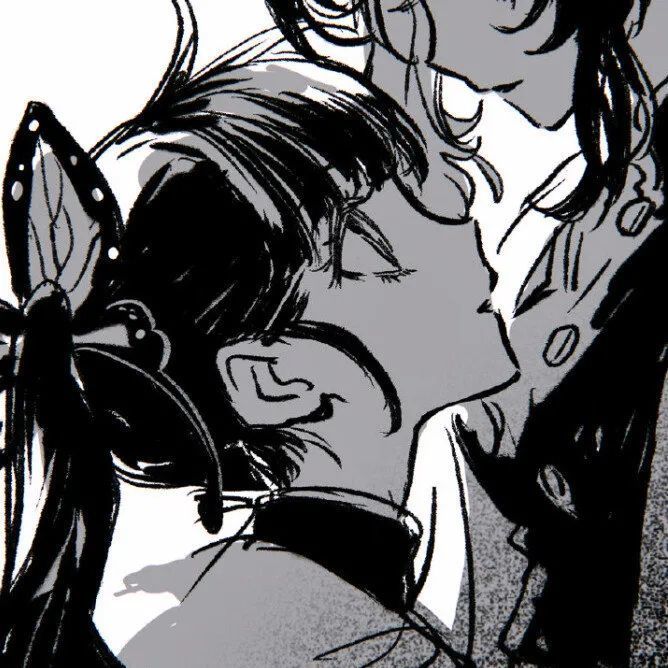 【cp头像】鬼灭之刃q版浪漫甜蜜可爱卡通动漫情侣头像