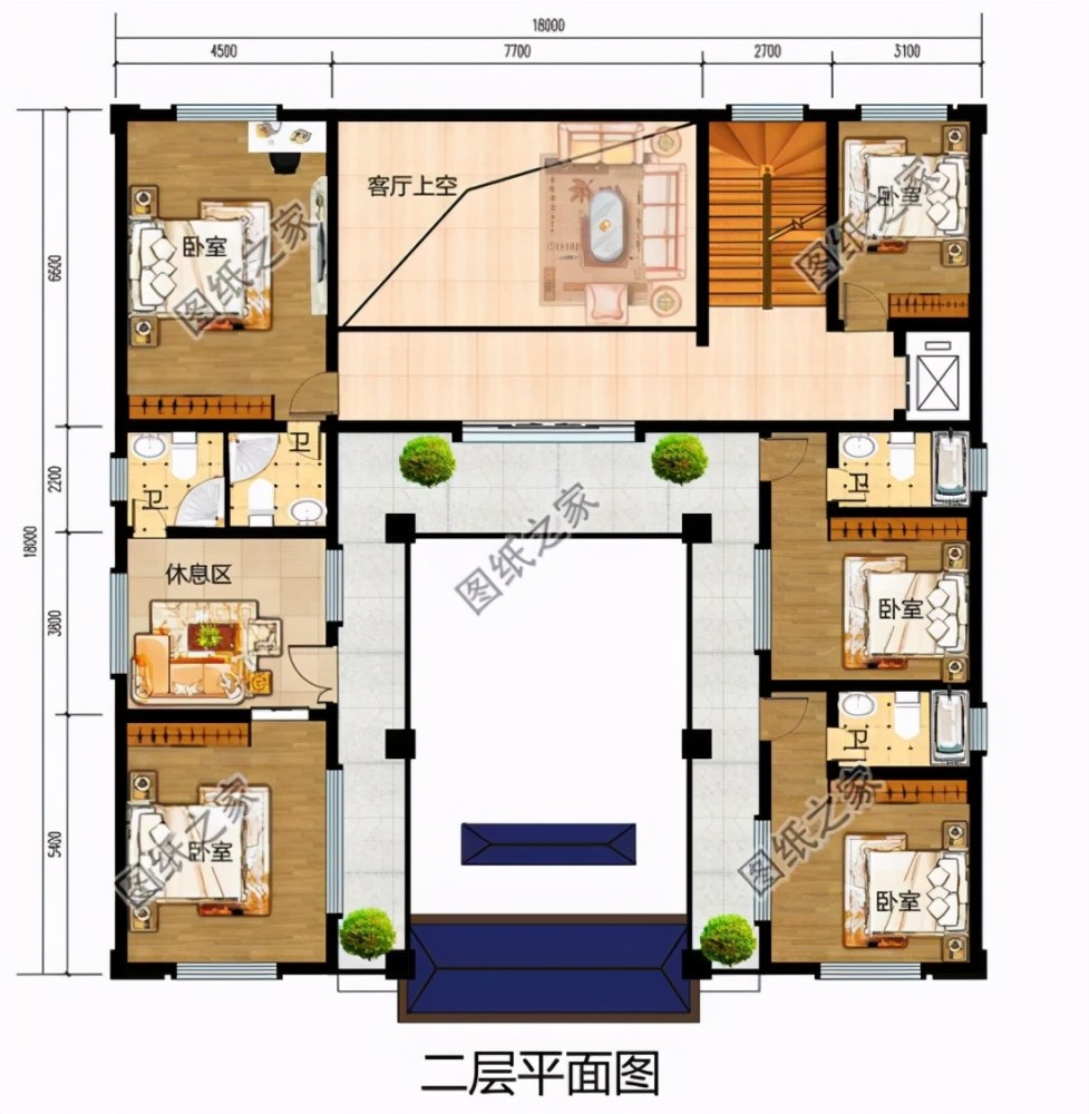 三款中式四合院别墅设计图,这才是中国农村建的房子,秒杀小洋楼