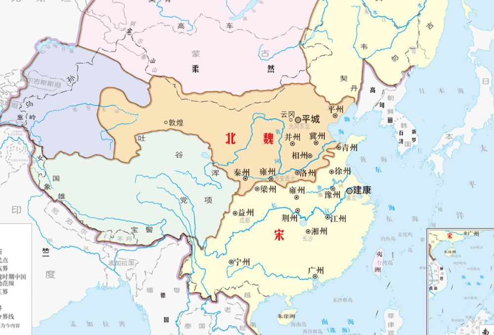 相对比较客观的中国历代疆域版图明朝新地图更清晰了