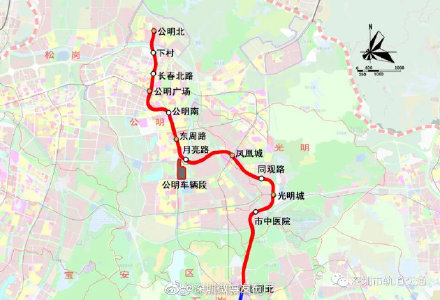 深圳地铁13号线北延三个工点顺利