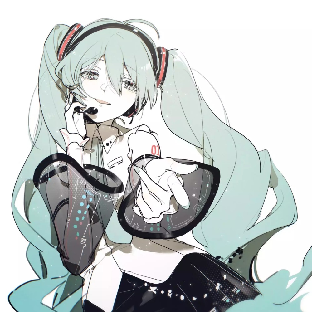 初音天依言和绫绫等同人动漫头像——小小爱意 不成敬意