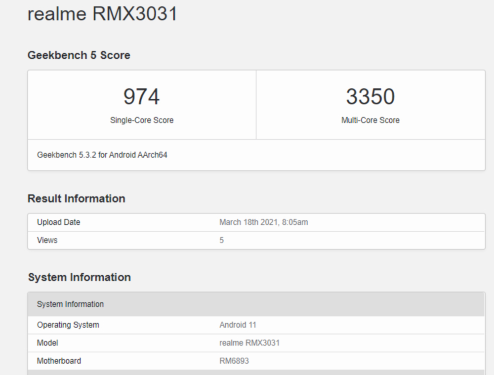 realme首发天玑1200,新机跑分出炉,不输骁龙870!