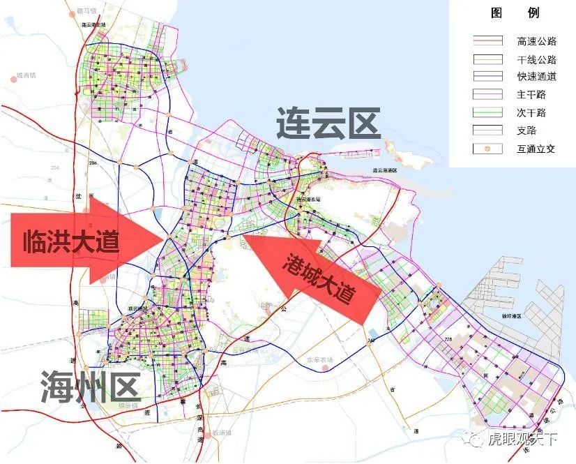 连云港快速路网规划终于出炉 城市组团间30分钟可达