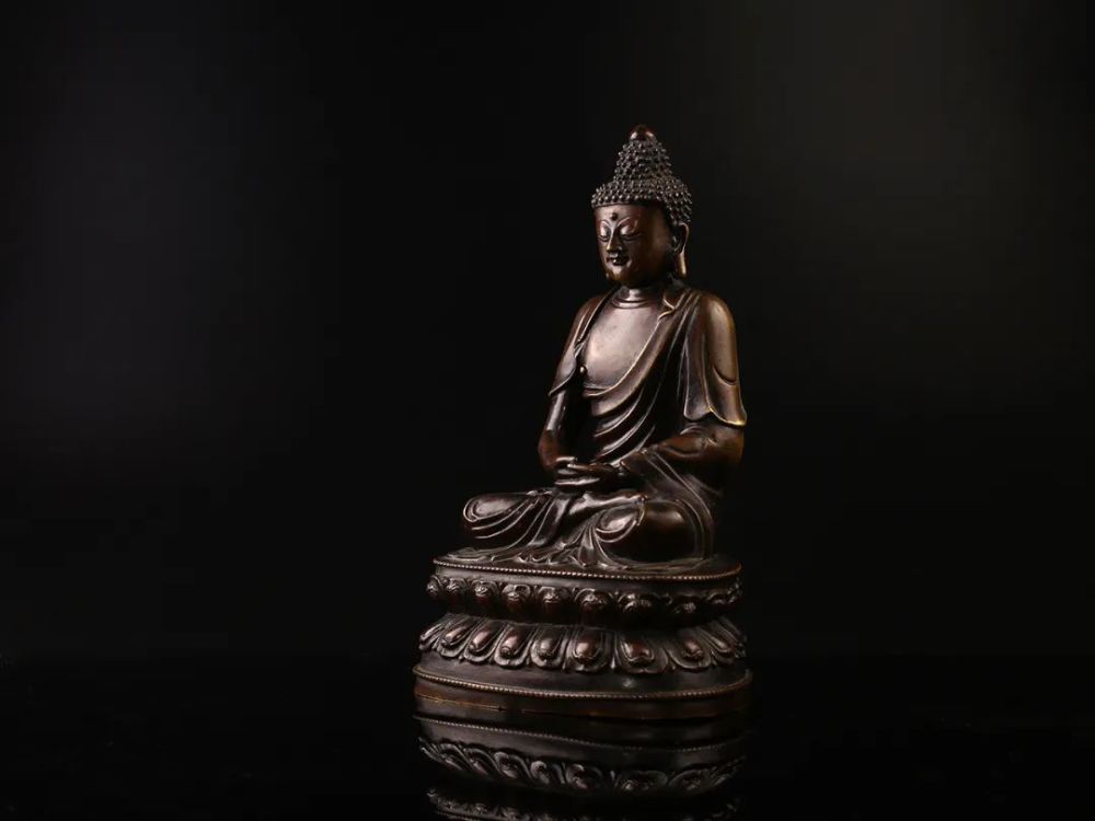 元大都风格代释迦摩尼佛造像