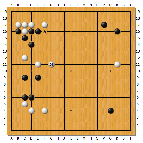 ai讲围棋实战布局:急所与大场