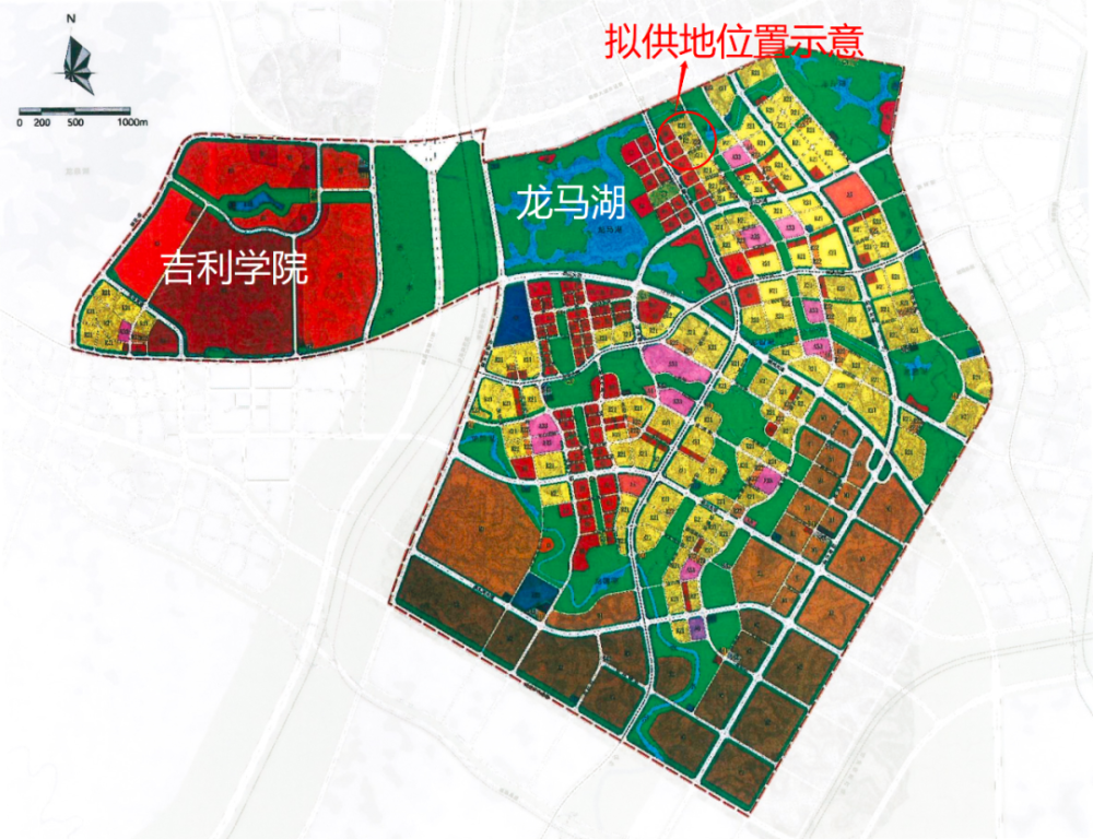 湖公园组团,东部科创功能组团,南部生活服务组团,西南智造产业组团