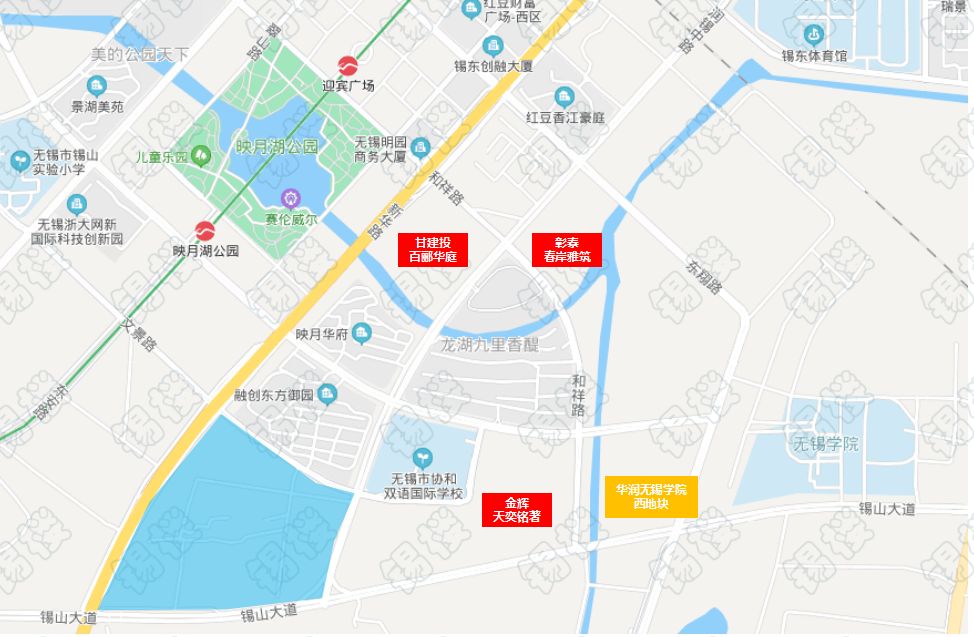 图源无锡市住房和城乡建设局官网附上锡东新城板块的土地利用规划图