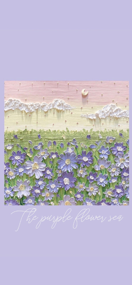 油画壁纸不要怕山野有雾灯