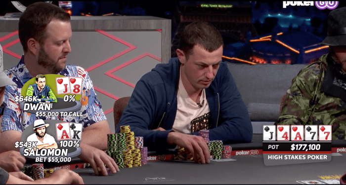 tom dwan vs. rick salomon:蔓越莓出现