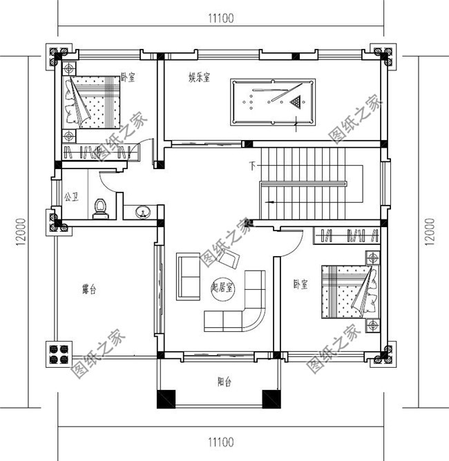 10x12米二层房屋设计图,诠释农村房子应该怎么建