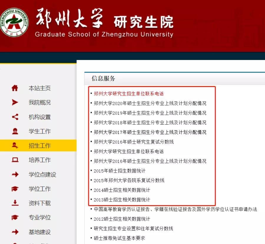 2018-2020郑州大学考研报录比汇总