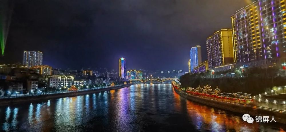 漂亮的锦屏夜景,高清原图