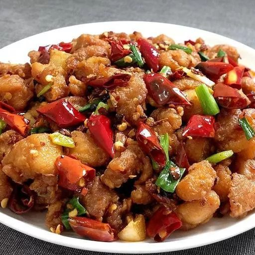 麻辣兔丁肉质外酥里嫩,麻辣鲜香不管是在寒冷的冬季,还是在炎炎的夏日