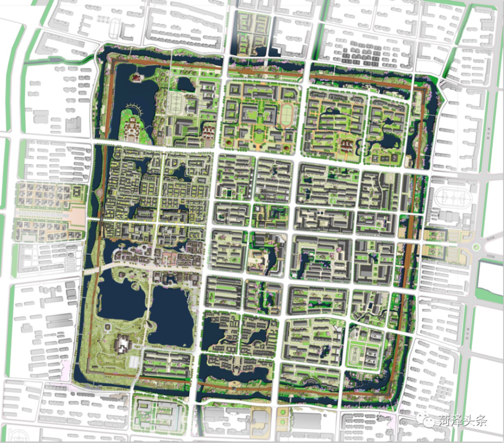 菏泽市老城区保护性开发项目总平面图