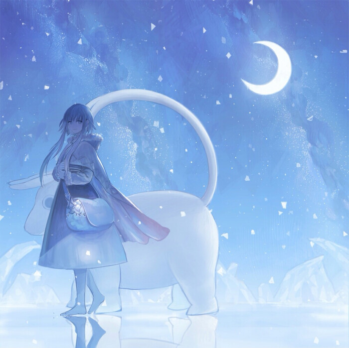 蓝色系动漫女头|一个温柔又忧郁的颜色