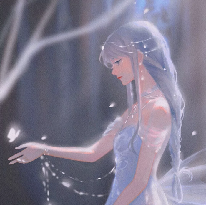 蓝色系动漫女头|一个温柔又忧郁的颜色