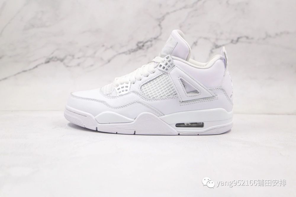 乔丹air jordan 4 se高帮aj4纯白篮球鞋