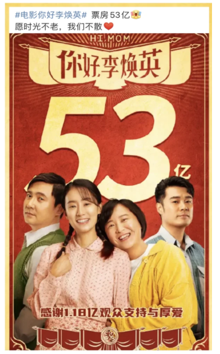 《你好,李焕英》53亿,贾玲全球票房最高女导演!张小斐