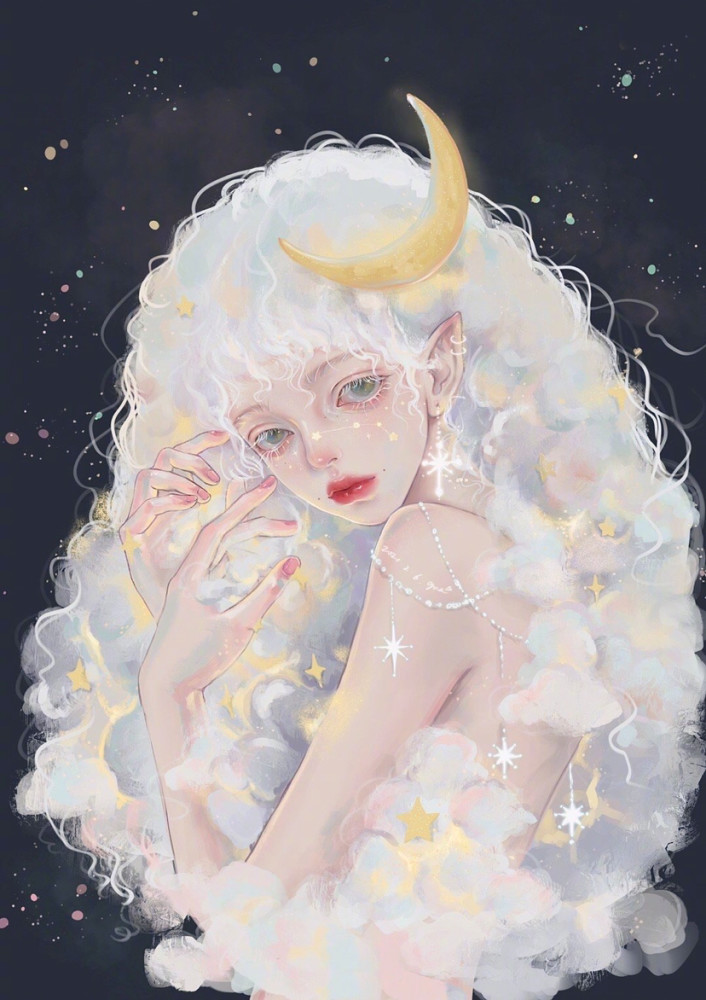 手绘壁纸/神明少女