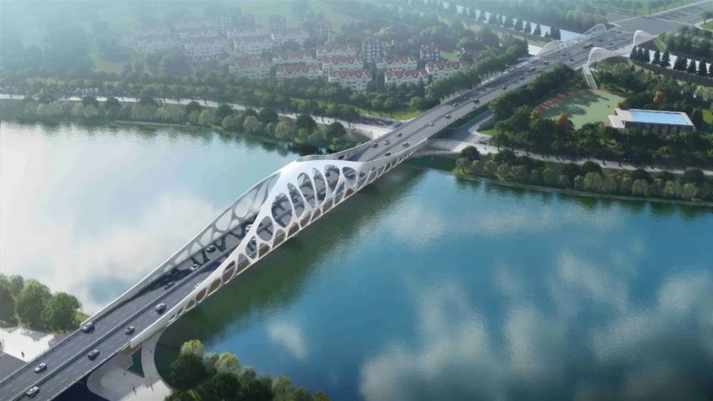 漂亮滁州这一跨河大桥开工建设