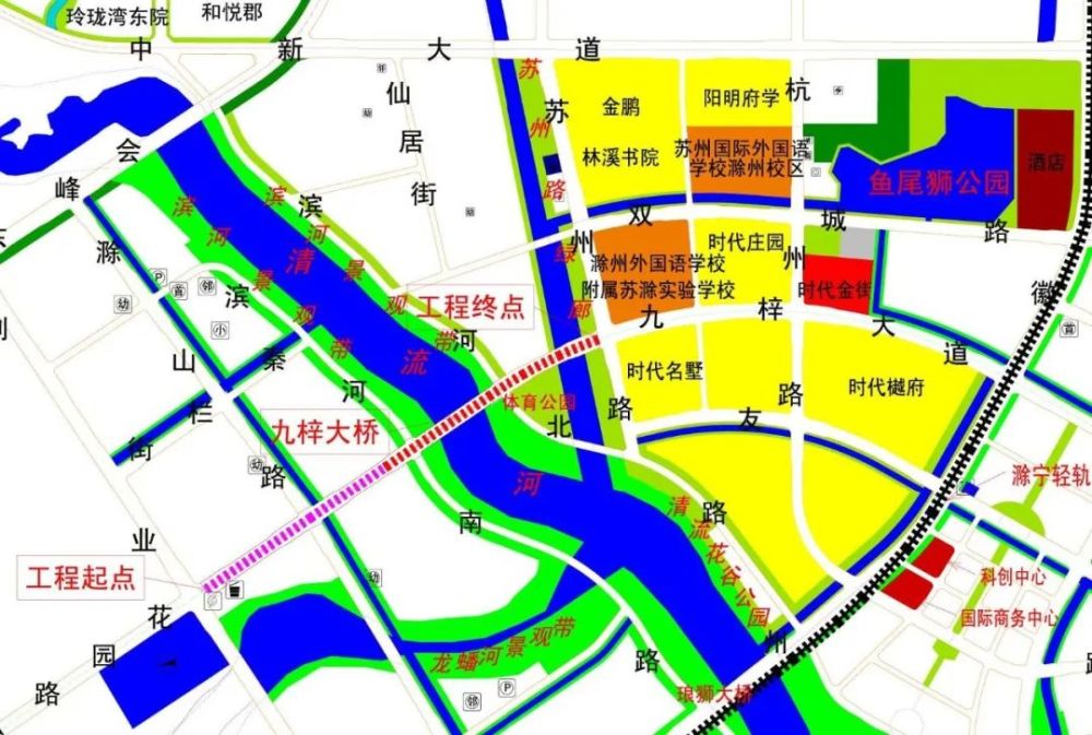 滁州这一跨河大桥开工建设!