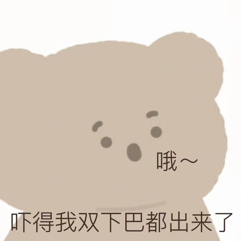 美女专用小熊表情包