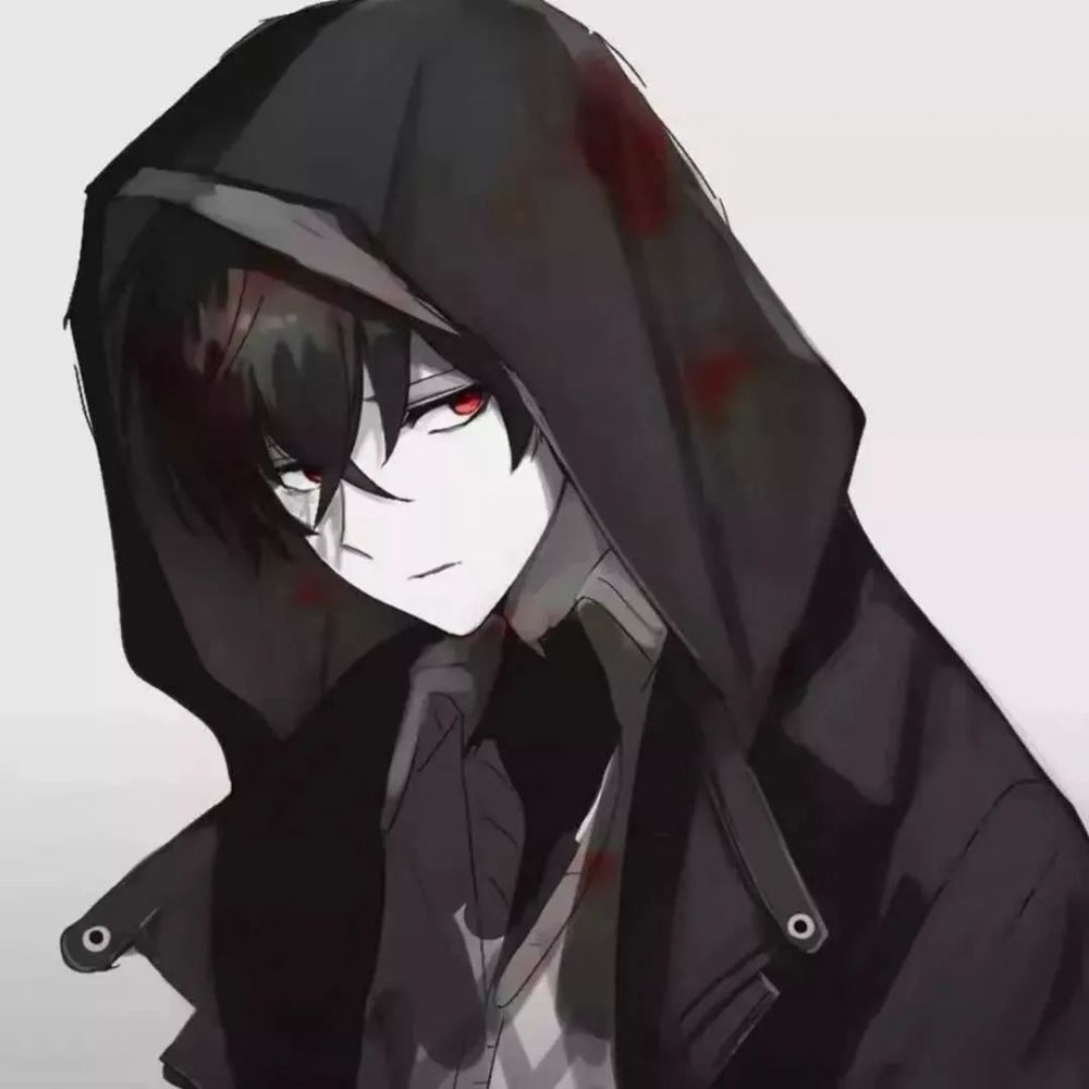 黑白动漫男生头像 总有几个蠢货是我不能抛弃的朋友