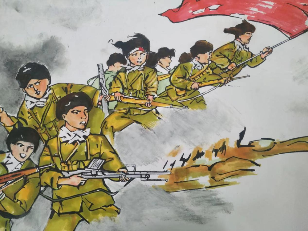 学党史画出来重庆铜梁青年学子用画笔绘英雄