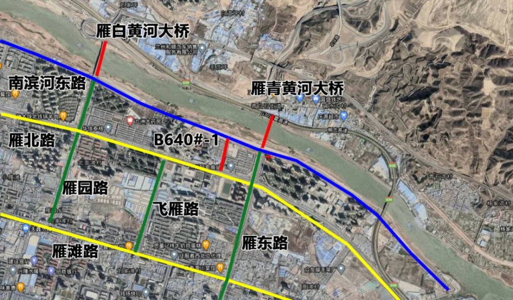 共长约850米 兰州雁滩将新建两条道路