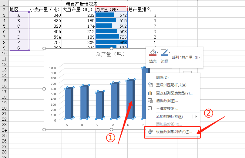 考试重点excel2016怎么插入簇状棱锥图簇状水平圆柱图分离型三维饼图